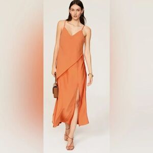Saunders Collective Satin Chiffon Overlay Dress Size 4